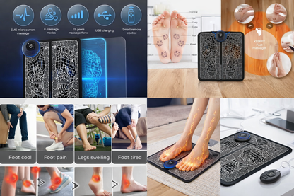 Intelligent electric feet massage pad
